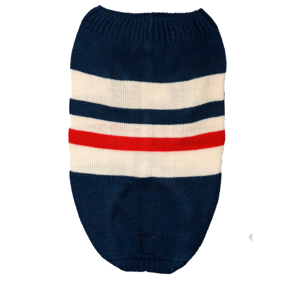 Pet Snugs Stripes Sweaters for Dogs (Blue White & Red) image 2