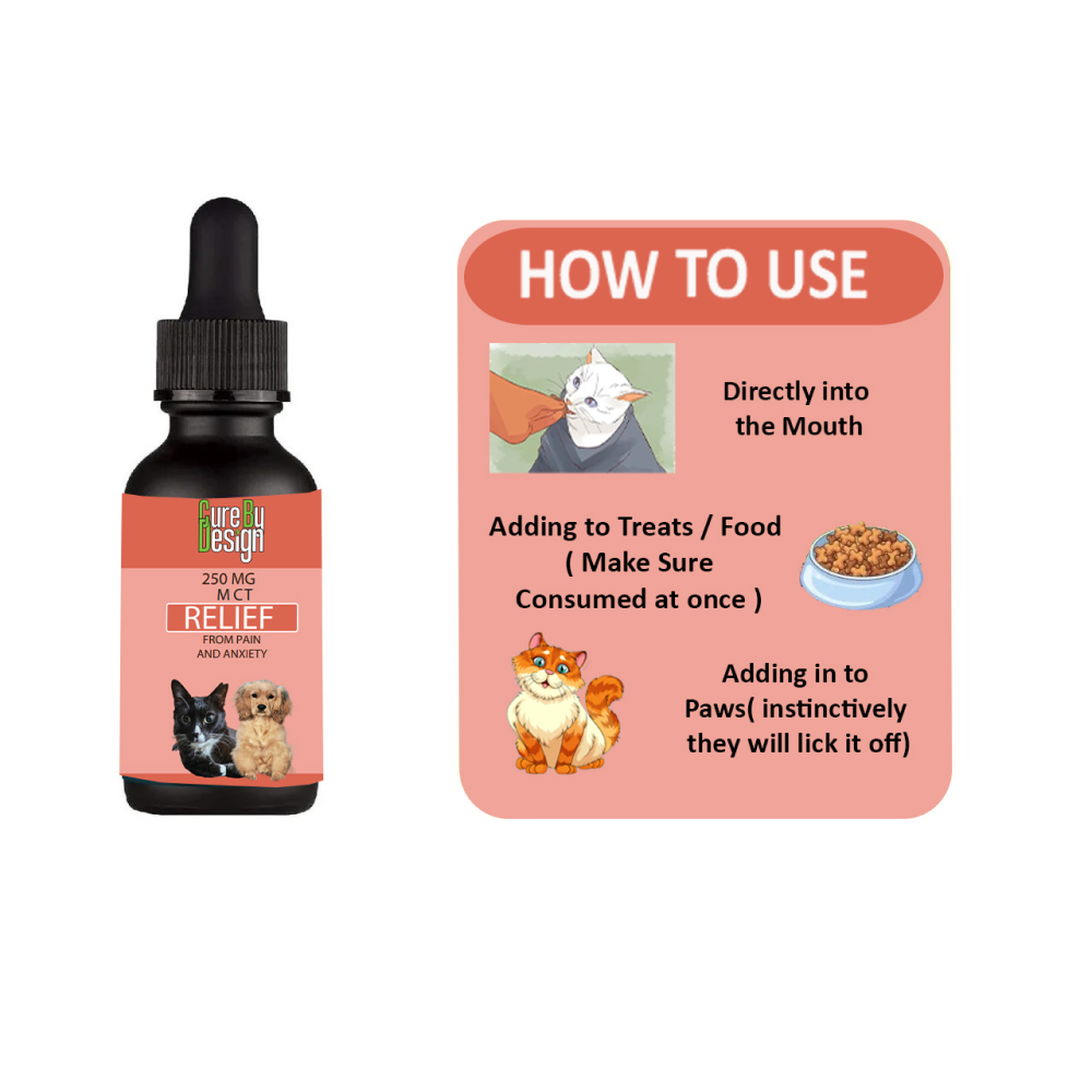 Cure By Design 250mg MCT Relief Oil for Small Animals image 4