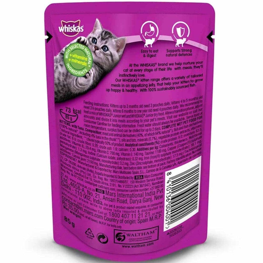 Whiskas Tuna in Jelly Kitten Cat Wet Food image 3