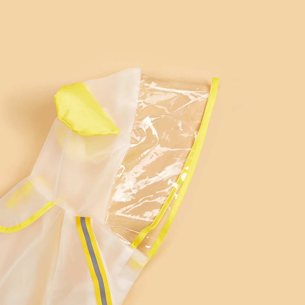 Barkbutler x Fofos Four Leg Yellow Raincoat for Dogs (Button Up Style) image 2