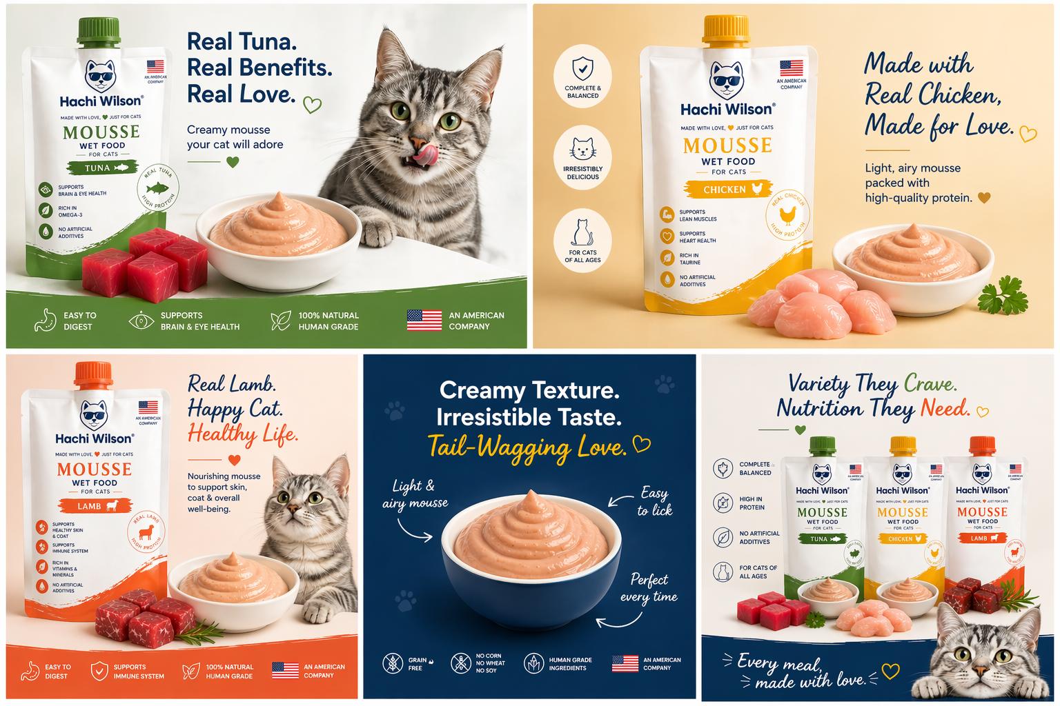 Hachi Wilson Tuna Mousse Wet Food for Cats & Kittens image 4