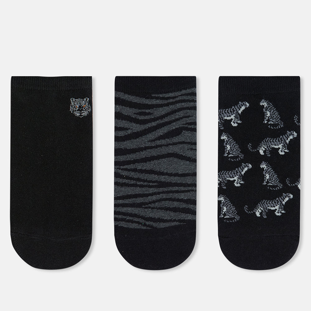 SocksXpress WWF Formal Lowcut Socks for Men (Pack of 3)