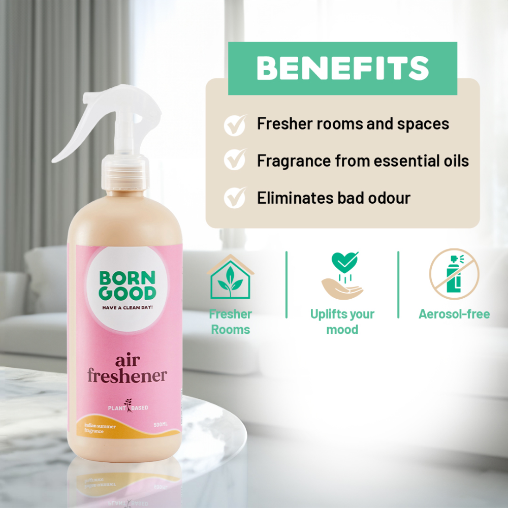 Born Good Plant Based Biodegradable and Non Toxic Air freshener Spray for Home and Office image 2