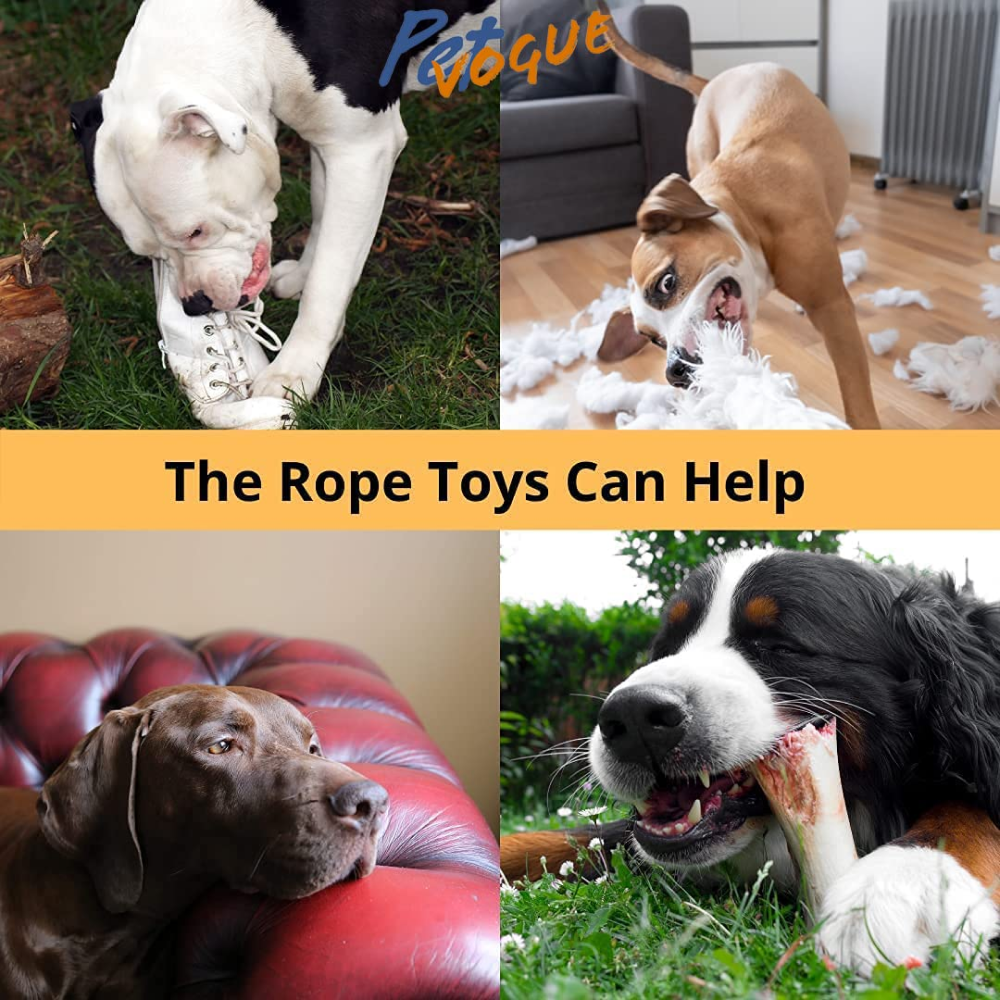 Pet Vogue Sandal Shaped Rope Toy for Dogs | For Medium Chewers (Yellow) image 4