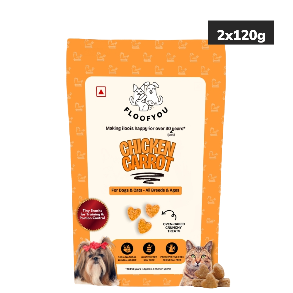Floofyou Chicken Carrot Oven Baked Cookie Dog Treats image 2