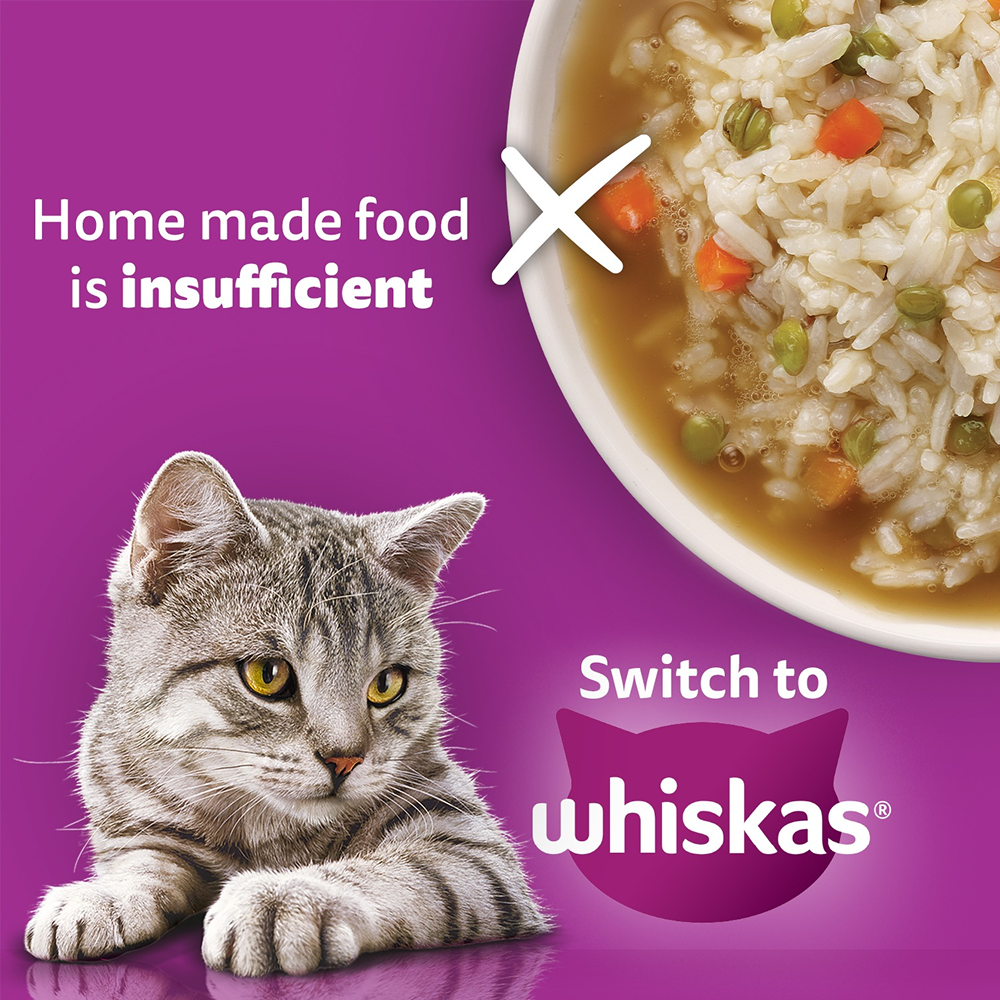 Whiskas Salmon in Gravy Meal Adult Cat Wet Food image 7