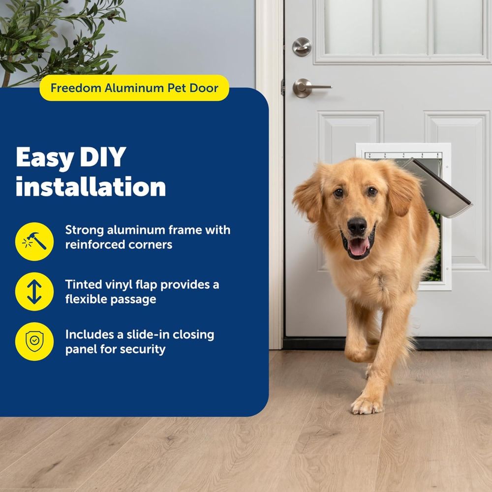PetSafe Staywell Aluminium Medium Pet Door for Dogs and Cats (White) image 3