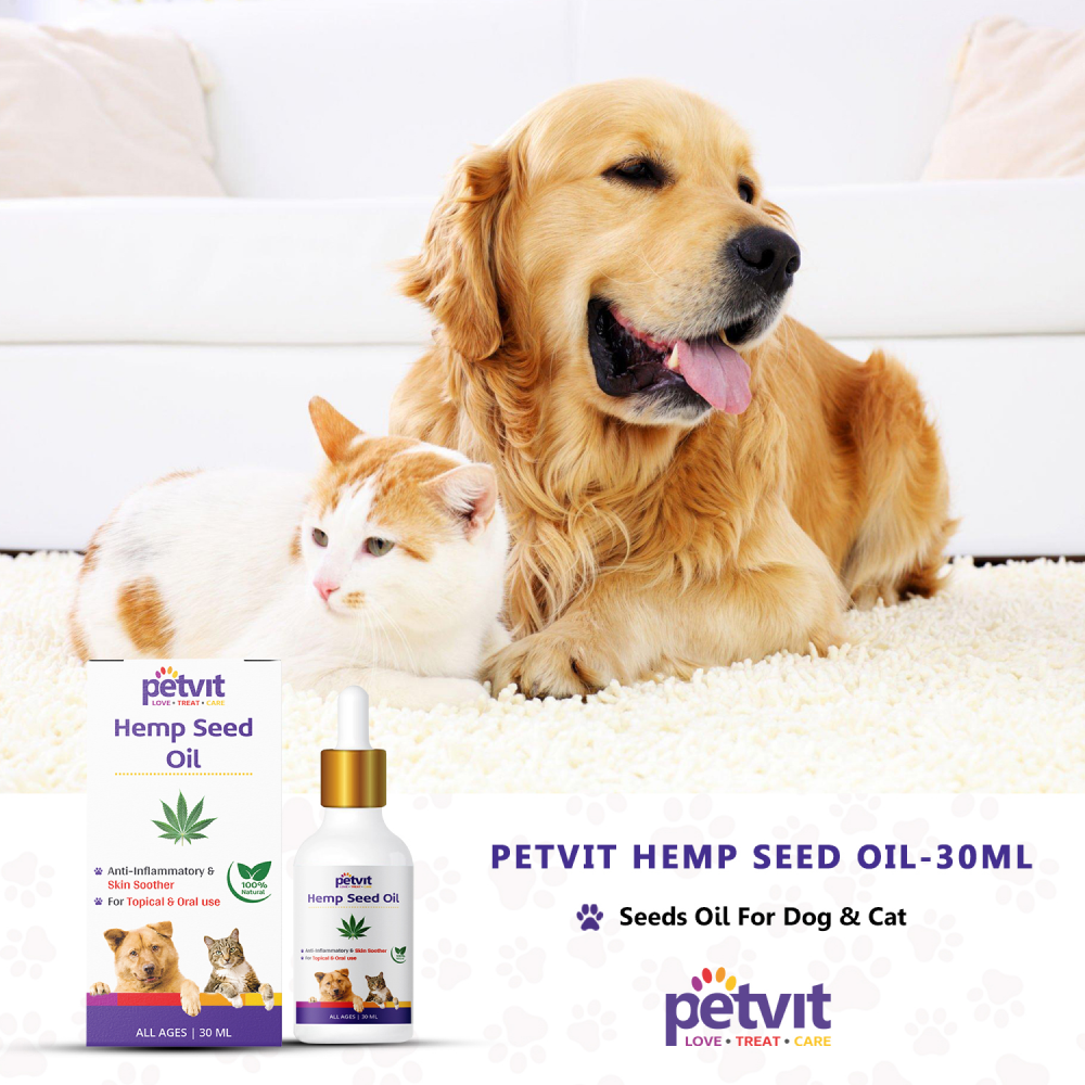 Petvit Hemp Seed Oil for Dogs and Cats image 7