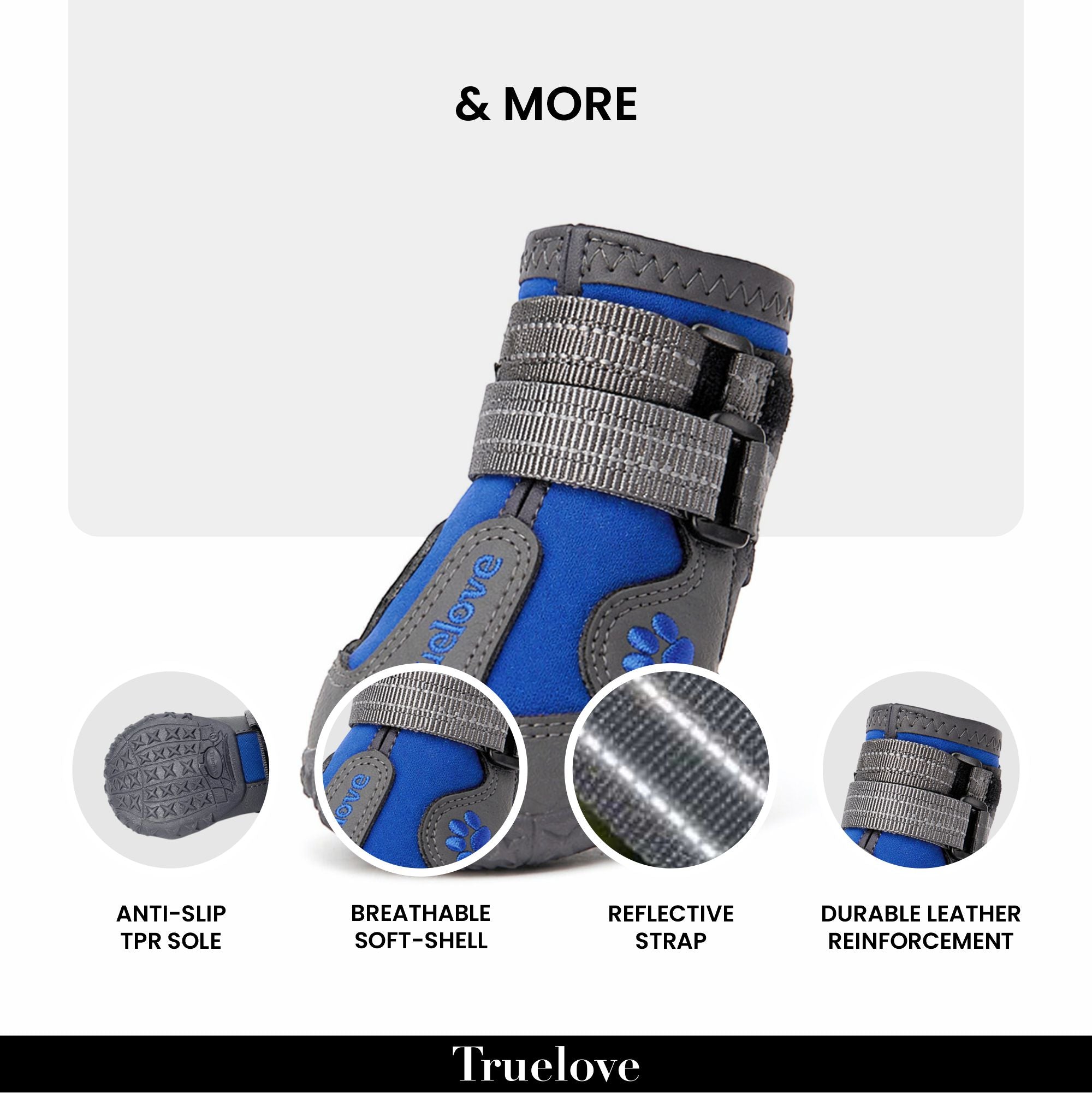 Truelove Pet Boots for Dogs (Blue) image 3