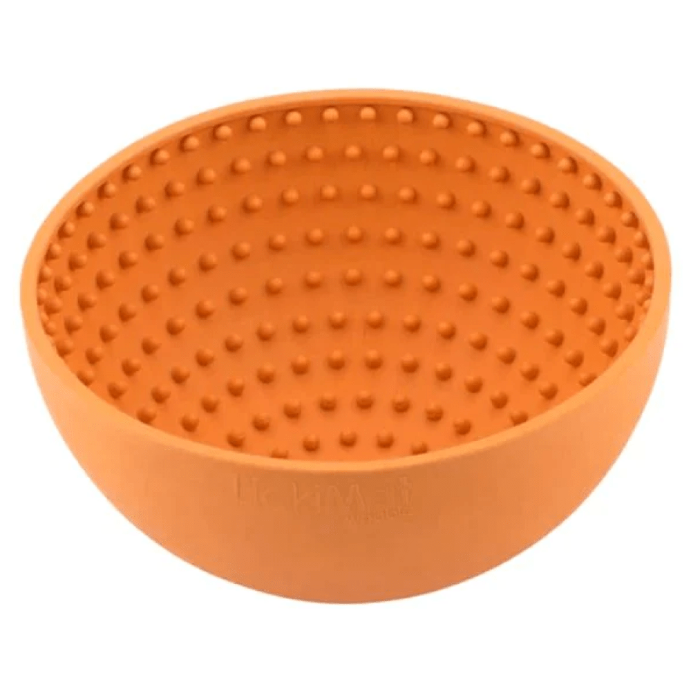 LickiMat Wobble Slow Feeder for Dogs (Orange)