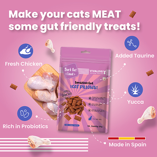 Bark Out Loud by Vivaldis Pillows for Sensitive Gut Cat Treats image 2