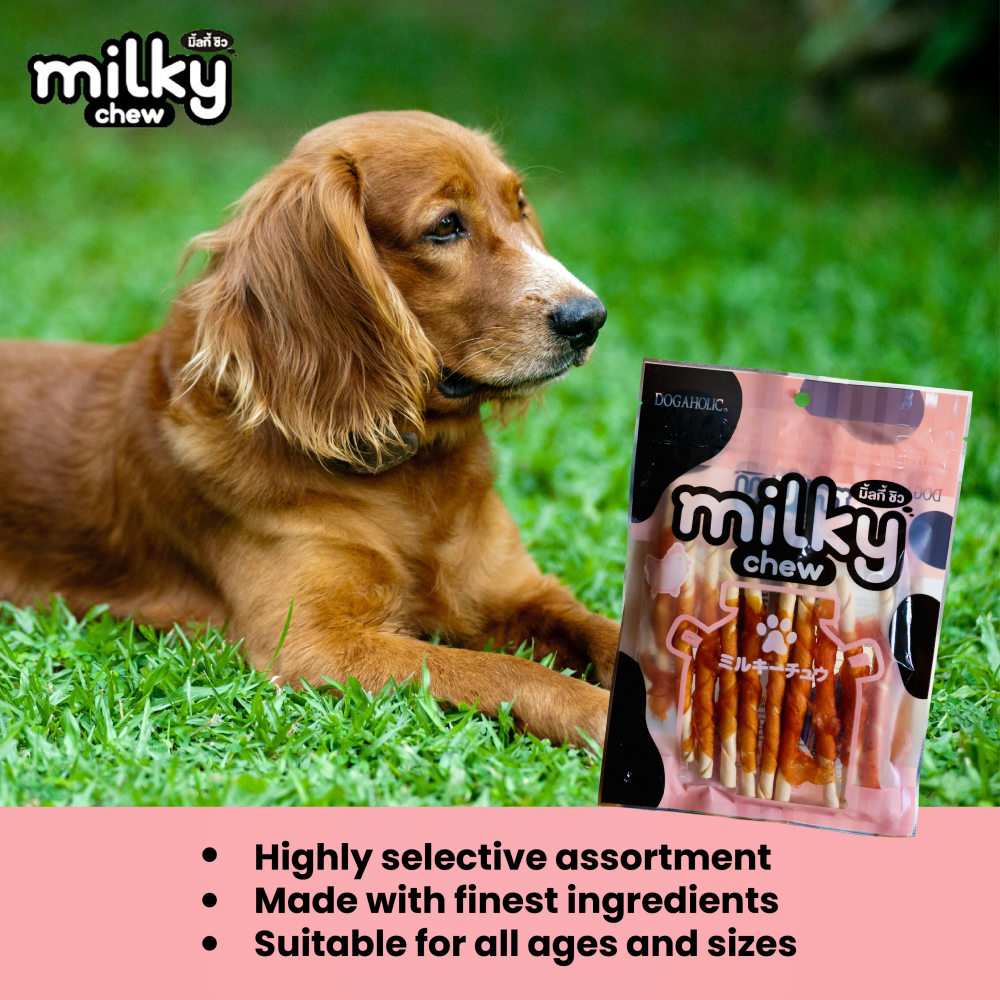 Dogaholic Milky Chew Chicken Stick Style Dog Treats image 7