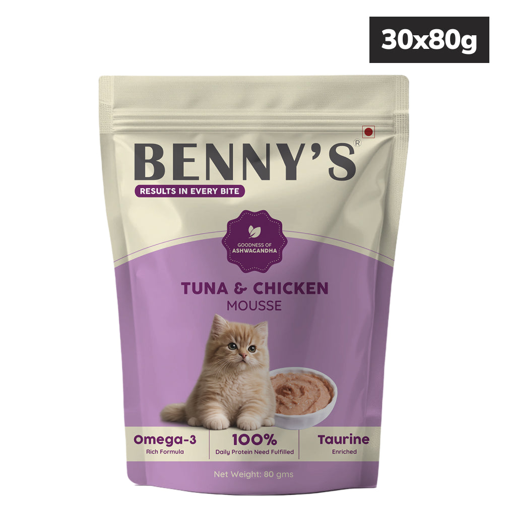 Benny's Bowl Tuna Fish & Chicken Mousse Wet Food for Cats image 2