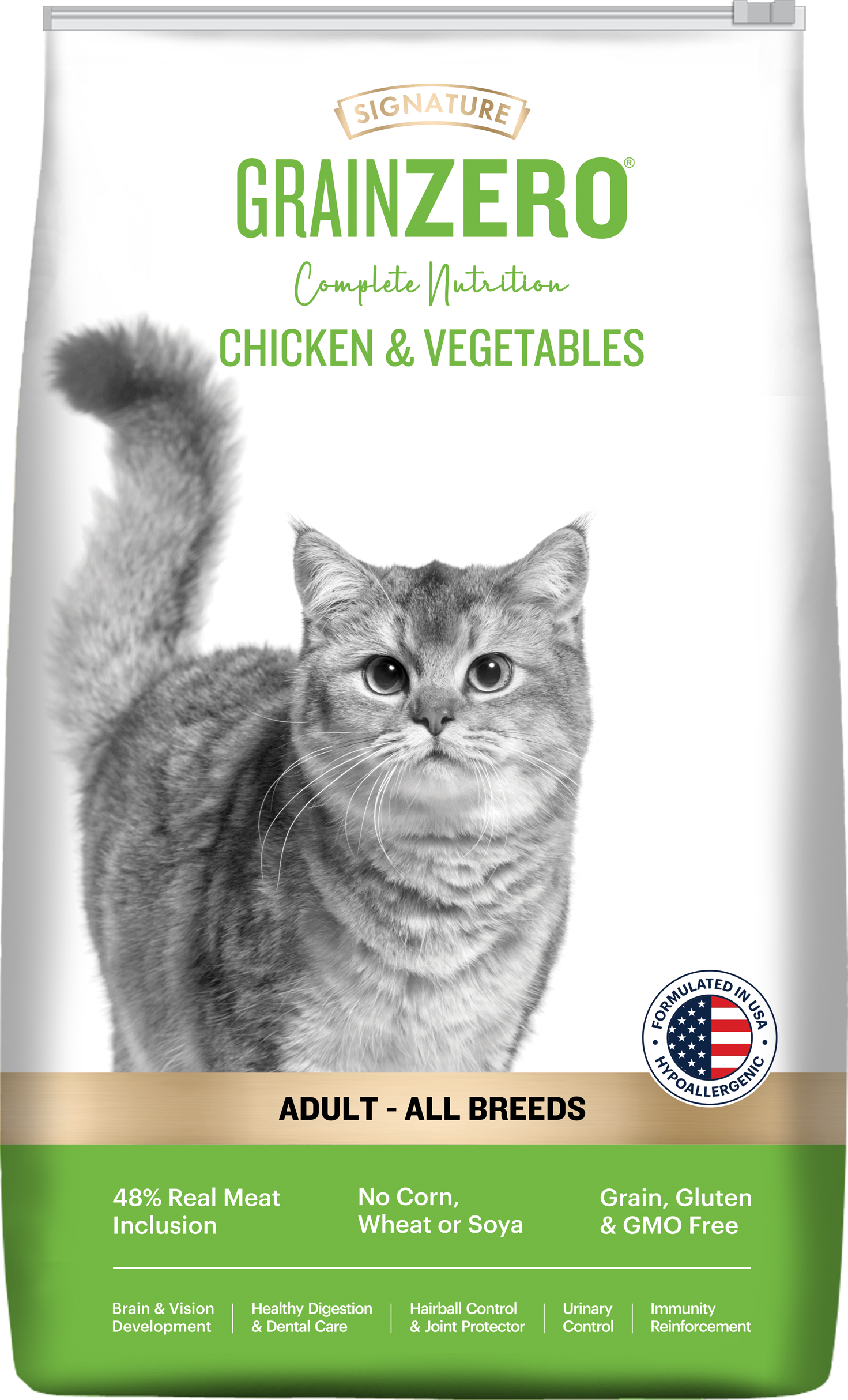 Signature Grain Zero Chicken & Vegetable Adult Cat Dry Food For All Breed image 9