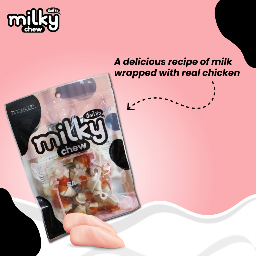 Dogaholic Milky Chew Chicken Bone Style Dog Treats image 4