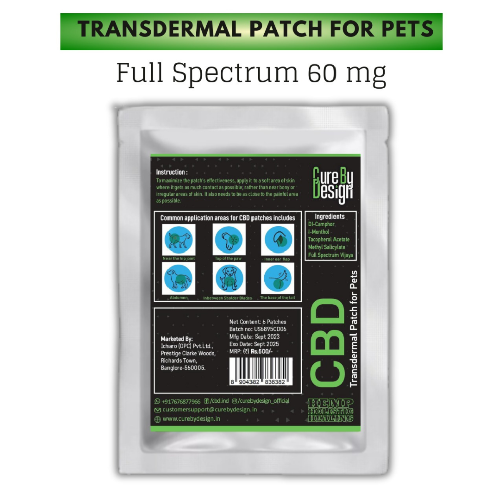 Cure By Design Full Spectrum Transdermal Patch Full Spectrum for Dogs and Cats image 3