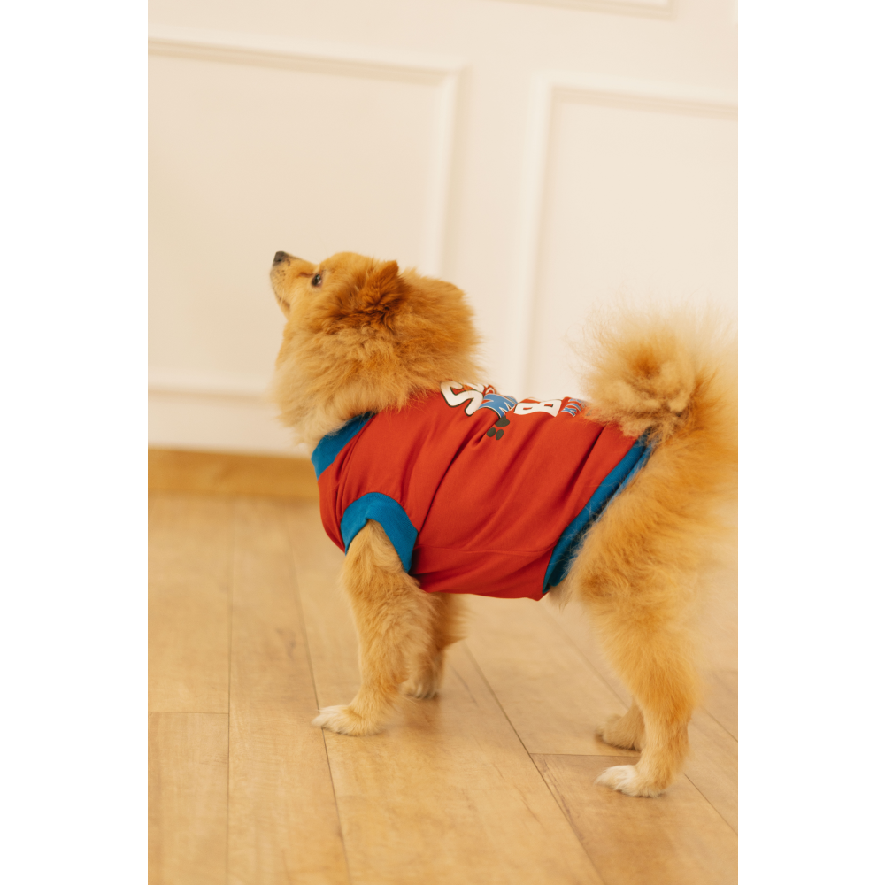 Pet Set Go Sunta Toh Mein Baap Ki Nahi T-shirt (Red) image 6
