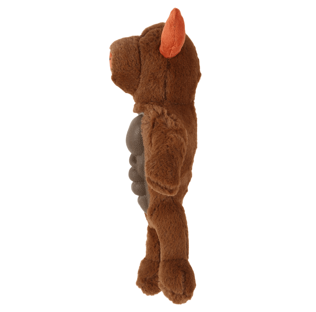 Basil Big Bull Plush Toy with Squeaky TPR for Dogs and Cats image 4