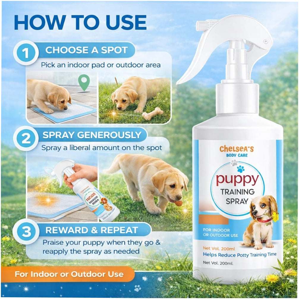 Chelsea’s Body Care Puppy Training Spray (Potty Training Aid for Puppies) image 4