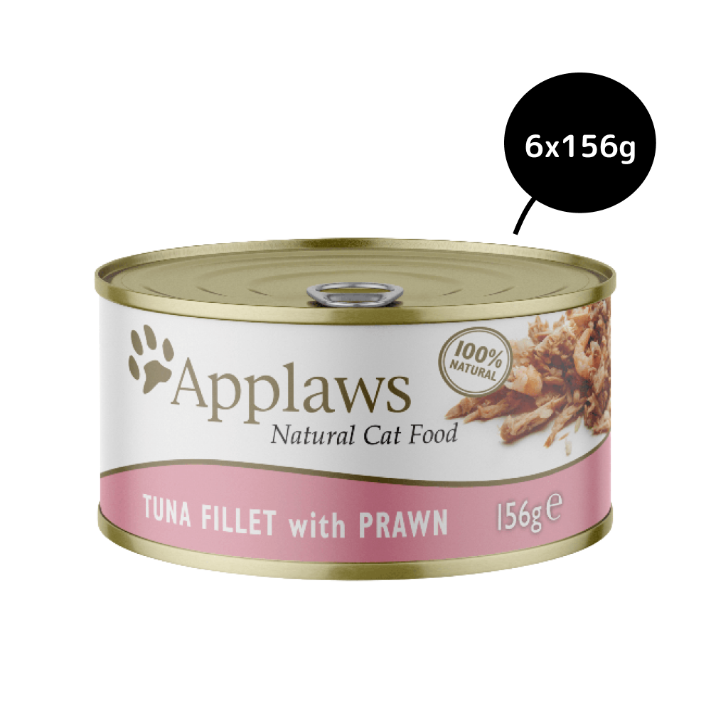 Applaws Tuna Fillet and Prawns Tinned Cat Wet Food (156g) image 9