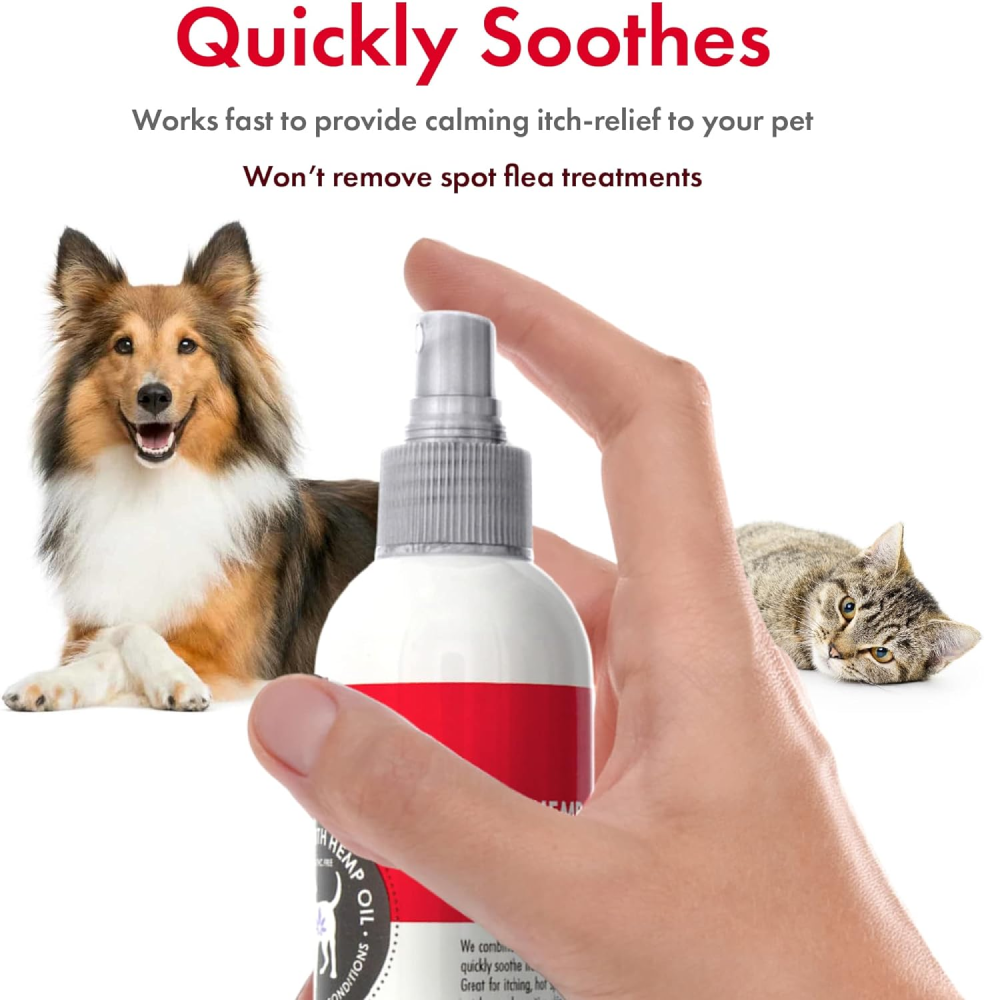 Petkin Lavender Hemp Calming itch Spray for Dogs and Cats image 4