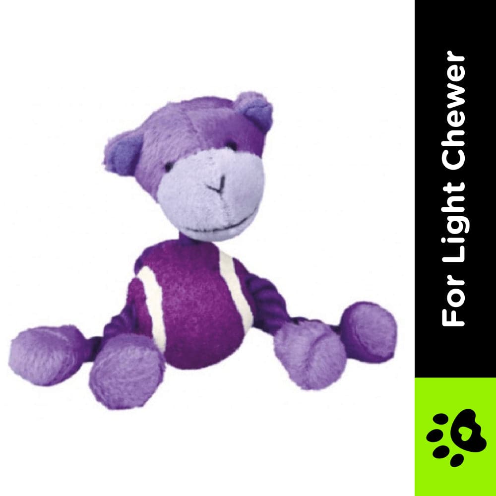 Trixie Animal Figures with Tennis Ball & Rope Toy for Dogs (Violet) image 2