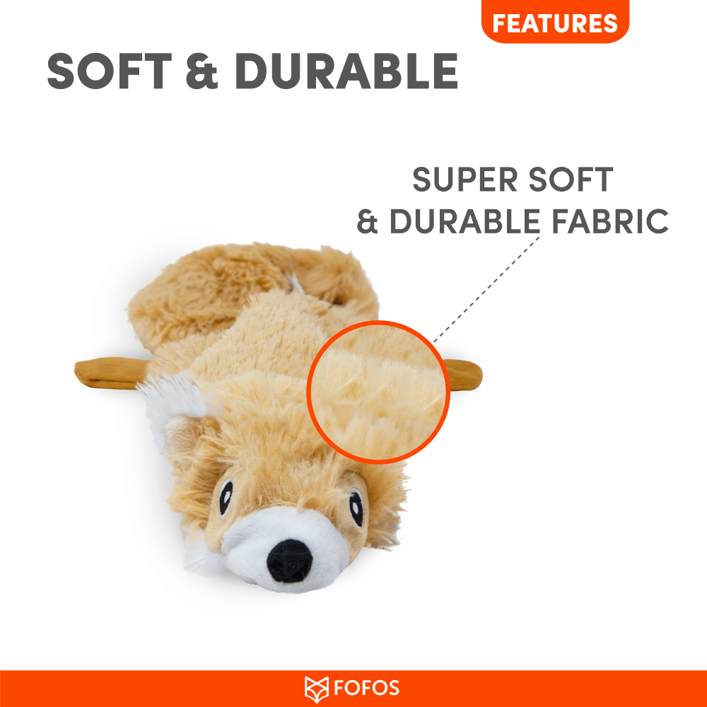 Barkbutler x Fofos Skinneez Squirrel Toy for Dogs (Brown) image 6