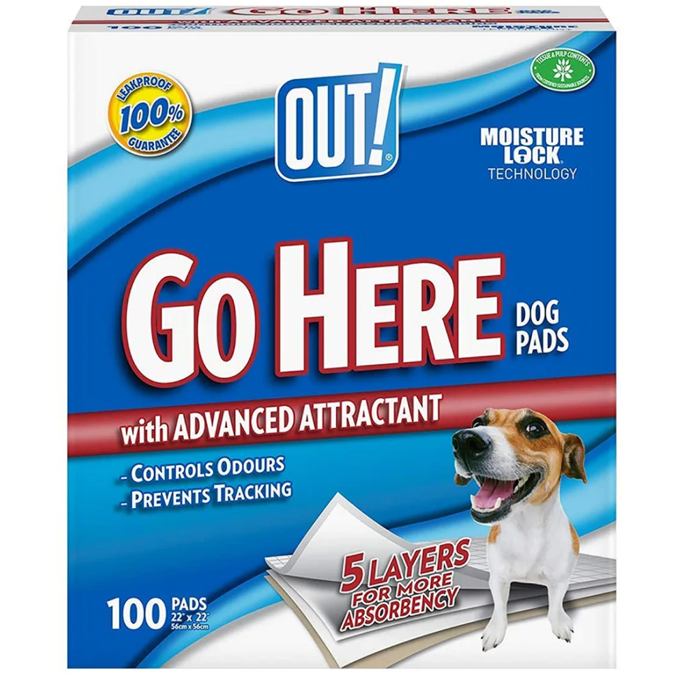OUT! Moisture Locking Training Pads for Dogs (56x56cm) image 5