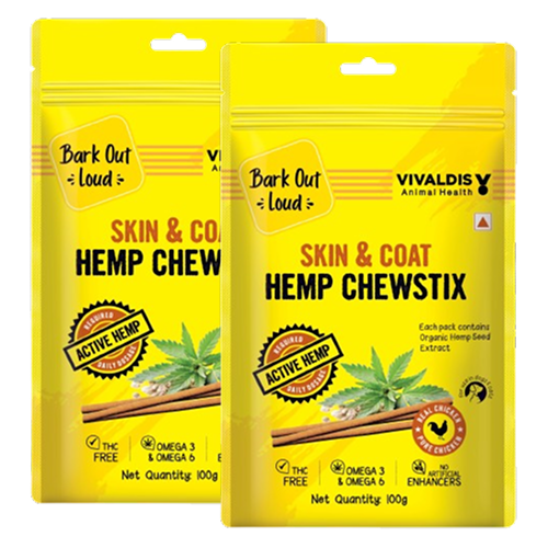Bark Out Loud Skin & Coat Hemp Chew Stix for Dogs and Cats image 7