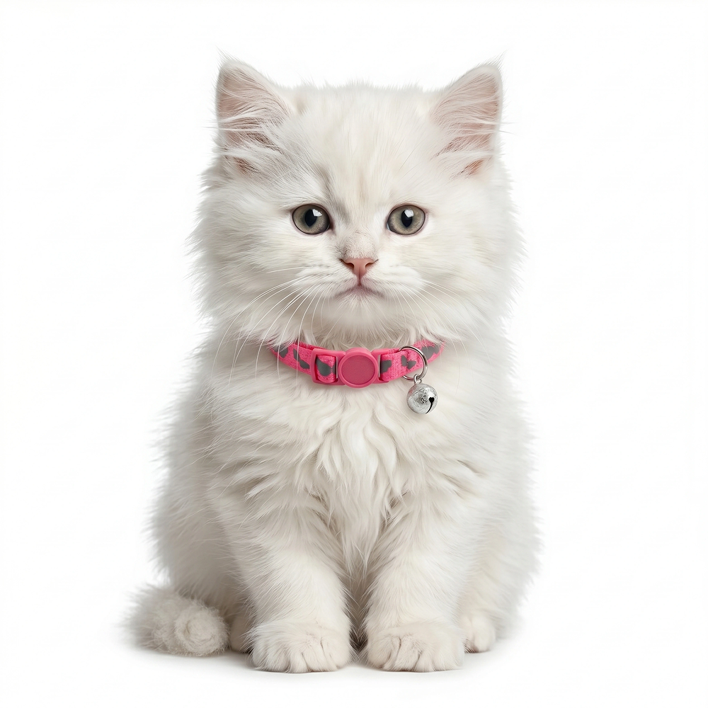 Basil Printed Collar for Cats & Puppies (Pink) image 4
