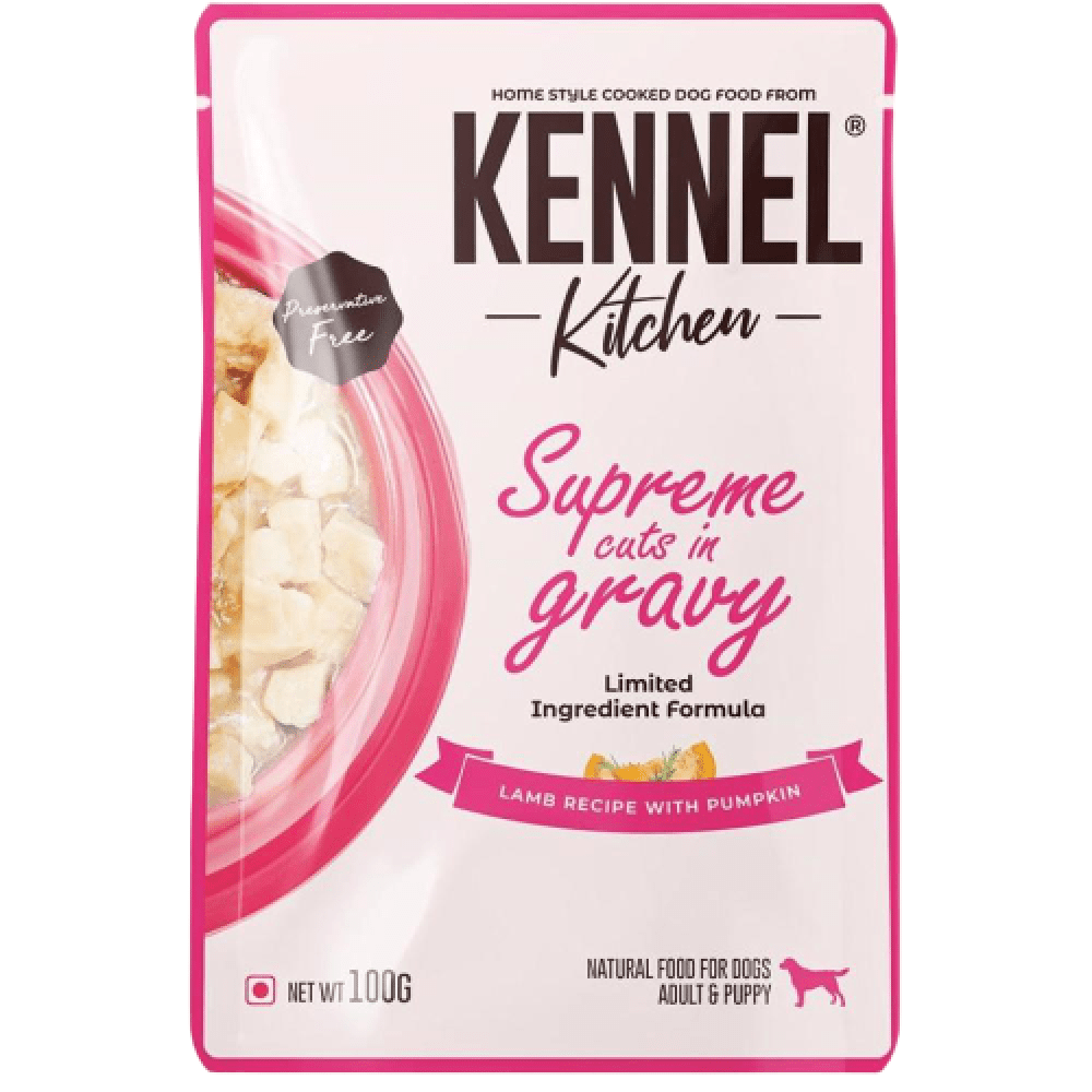 Kennel Kitchen Supreme Cuts in Gravy Lamb with Pumpkin Puppy & Adult Dog Wet Food (All Life Stage) image 4