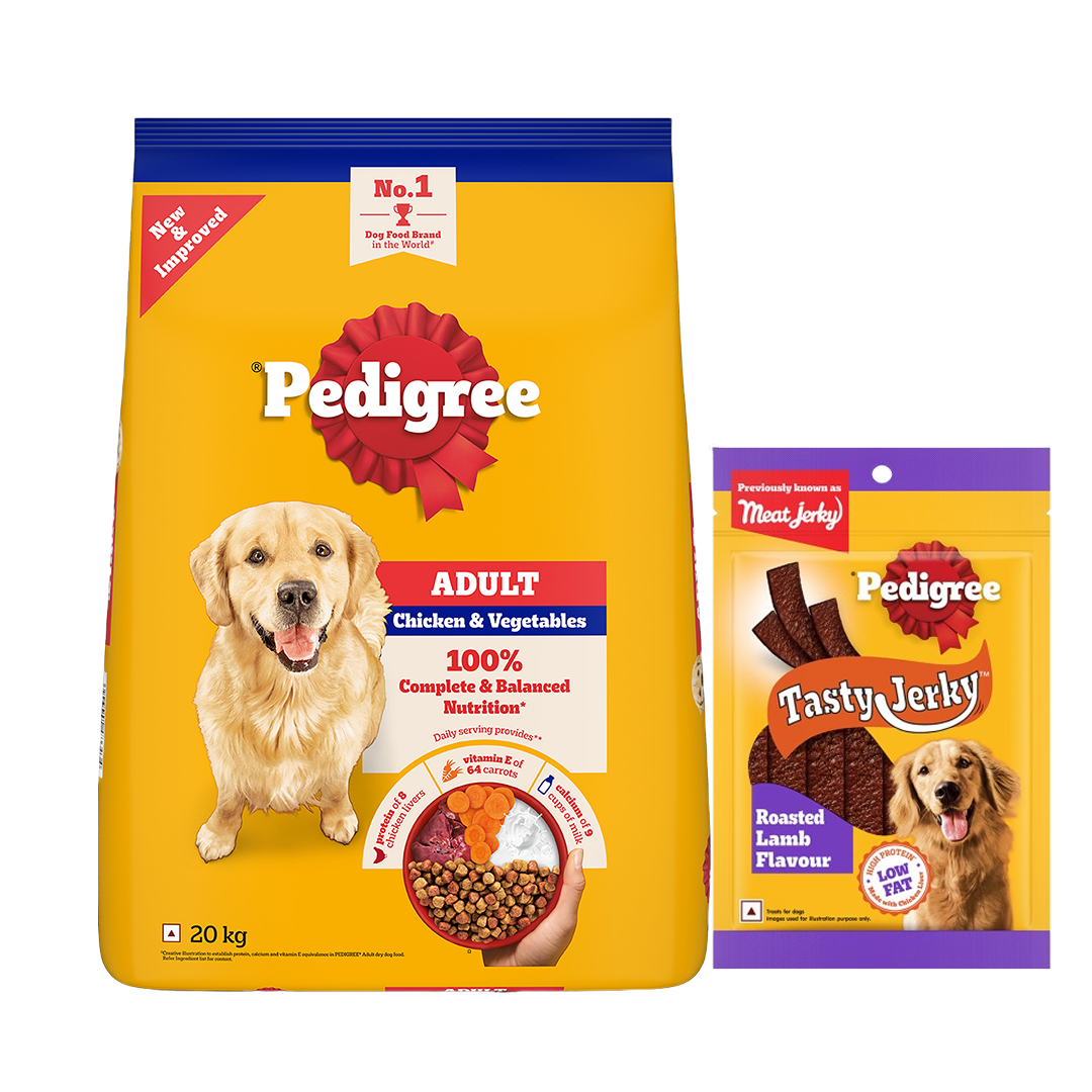 Pedigree Chicken and Vegetables Adult Dog Dry Food