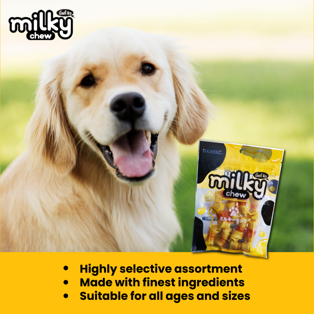 Dogaholic Milky Chew Cheese Chicken Bone Style image 4