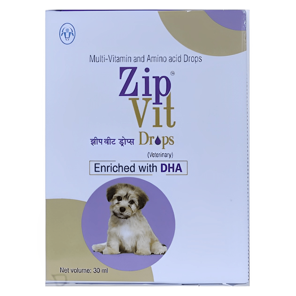 Intas Zipvit Drops Multi Vitamin Supplement for Puppies and Kitten (30ml) image 2