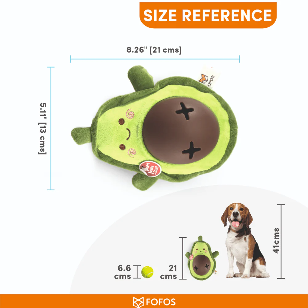 Barkbutler x Fofos Avocado Treat Toy for Dogs | For Medium Chewers image 2