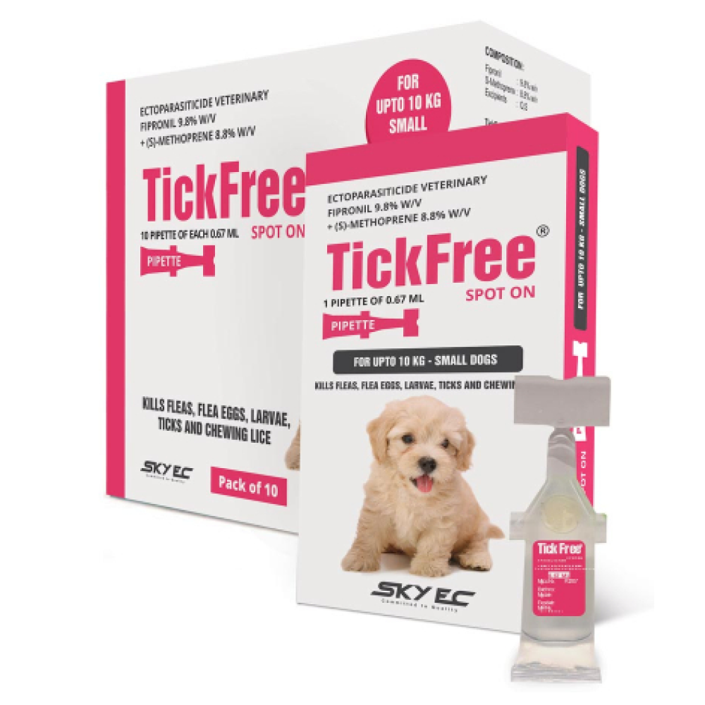 Skyec Tick Free (Fipronil) Tick and Flea Control Spot On for Dogs image 2