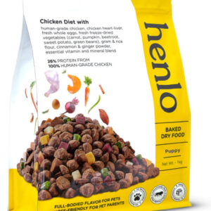 Henlo Chicken & Veg Baked Dry Food for Puppies & Small Breed Dogs | 100% Human Grade Ingredients