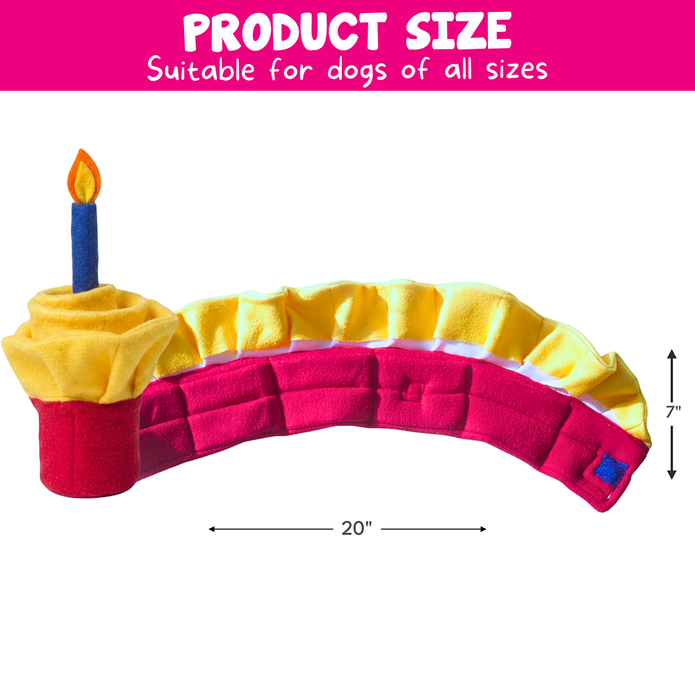 For The Love Of Dog Pink Birthday Snuffle Pupcake Toy for Dogs image 4