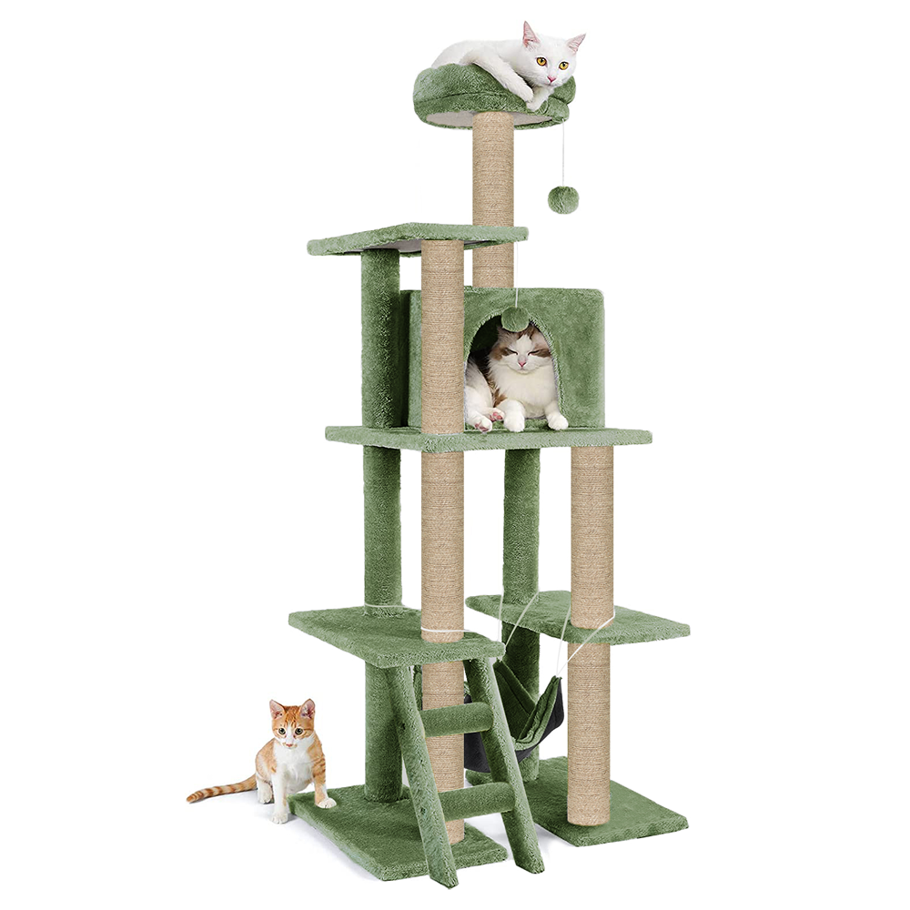 Furrlovers Multi Storey Cat Tree with Hammock, Condo & Scratching Posts image 7