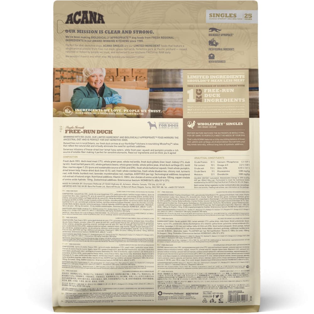 Acana Free Run Duck Dog Dry Food (All Breeds) image 3