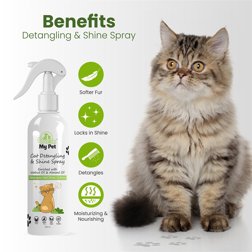 Groom My Pet Detangling and Shine Spray for Cats image 2