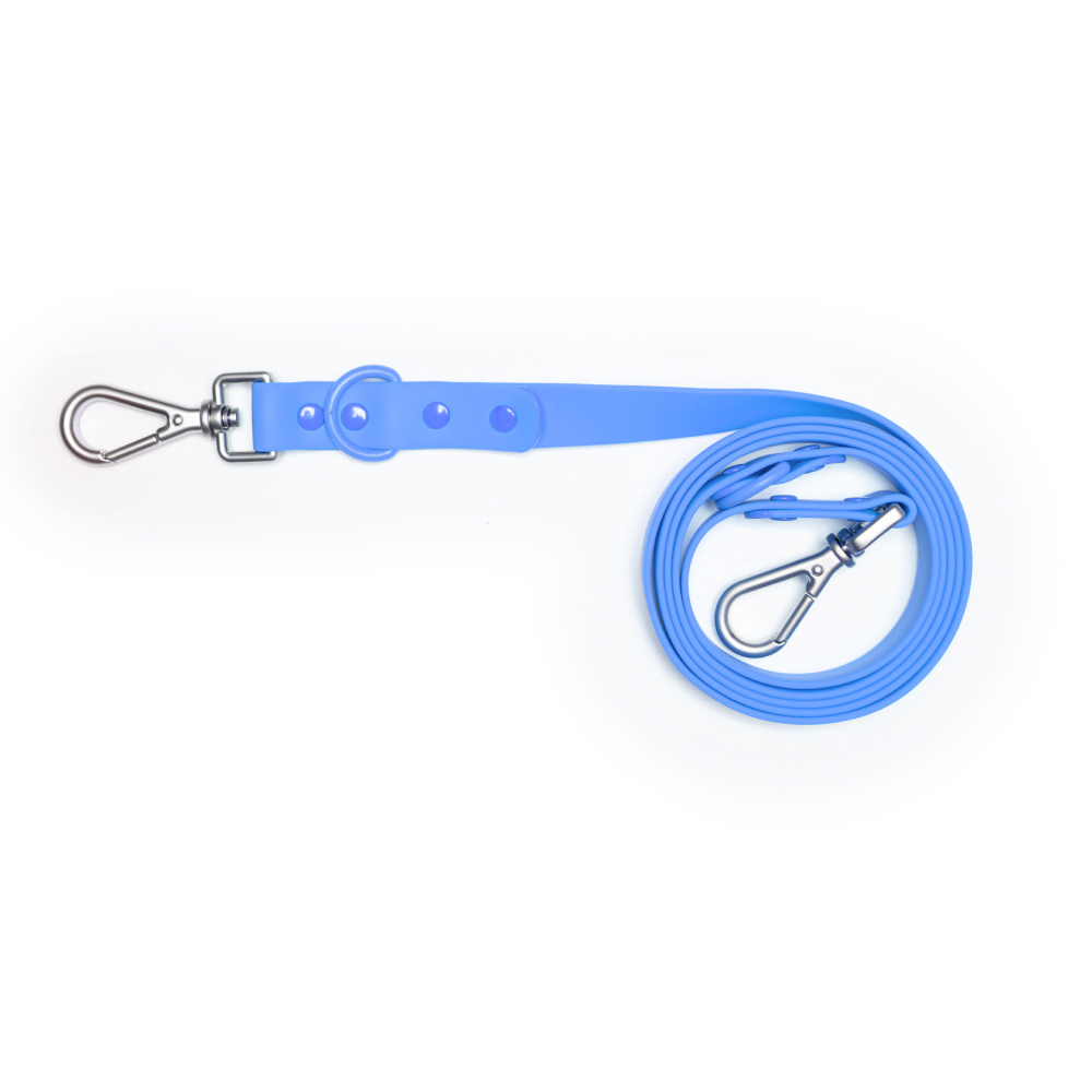 Furry & Co Weatherproof Collar and Leash for Dogs Combo (Everest Blue) - M image 8