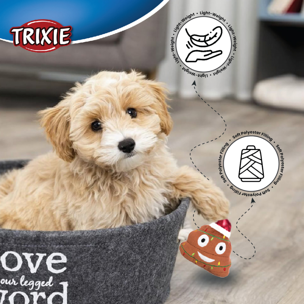 Trixie Xmas Emoticon Plush Toy for Dogs image 5