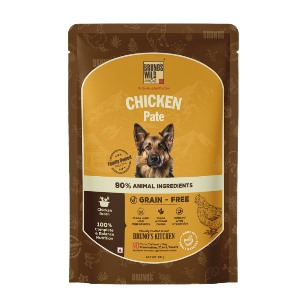 Bruno's Wild Essentials Chicken Pate Dog Wet Food