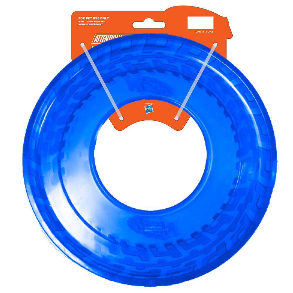 Nerf Dog Translucent Tire Flyer TPR Toy for Dogs (Blue) image 2