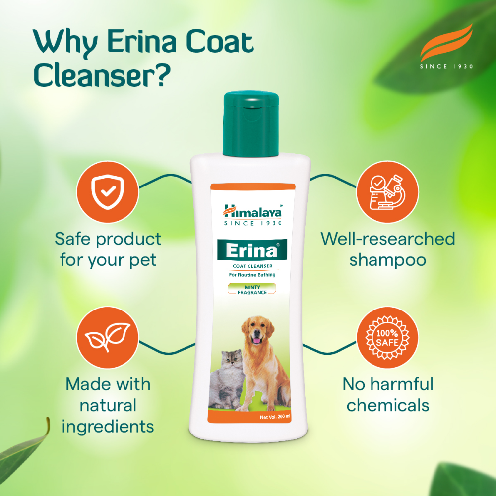 Himalaya Erina Coat Cleanser Shampoo for Dogs and Cats image 6