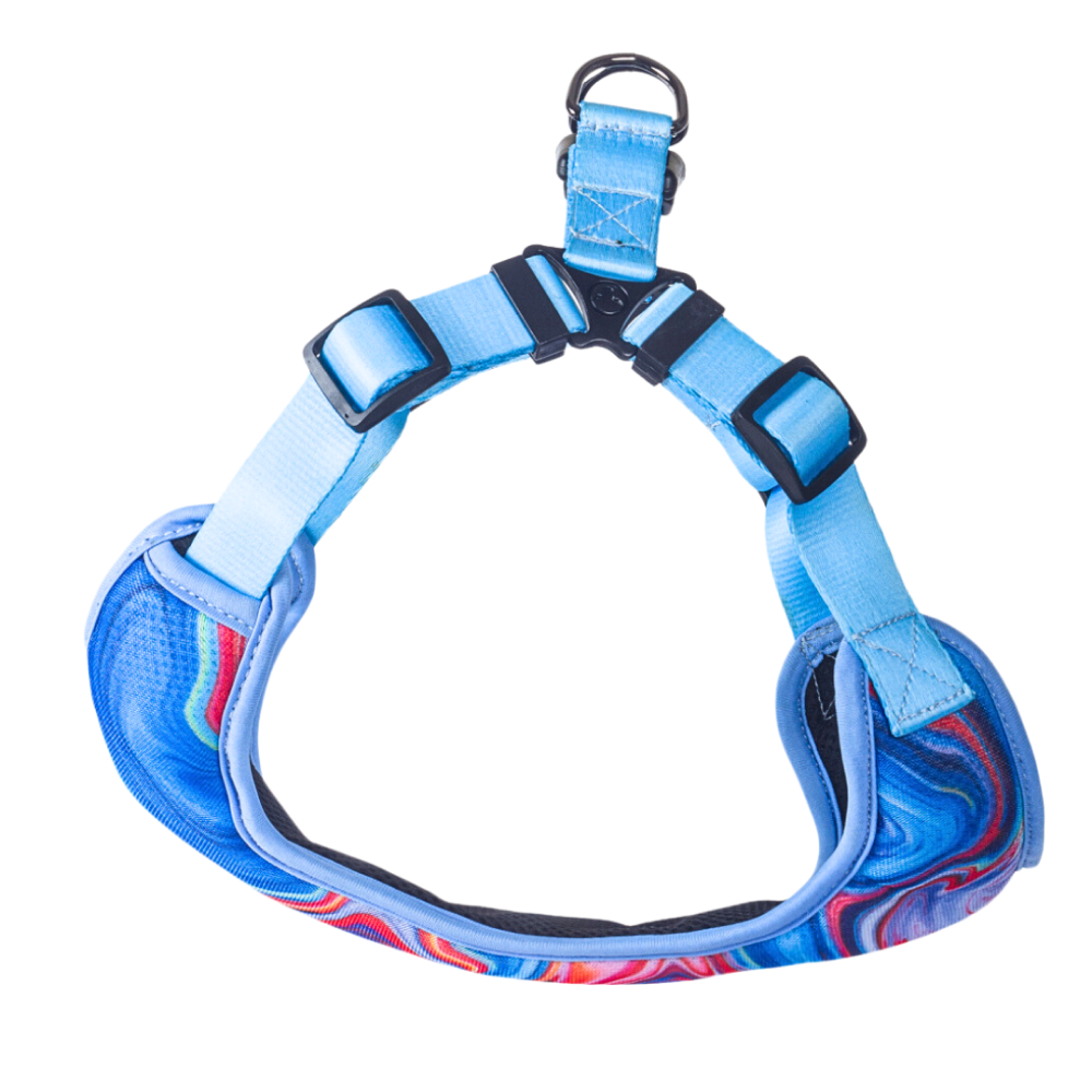 Zoomiez Adjustable Fluid Printed Step in Mesh Harness for Dogs image 4