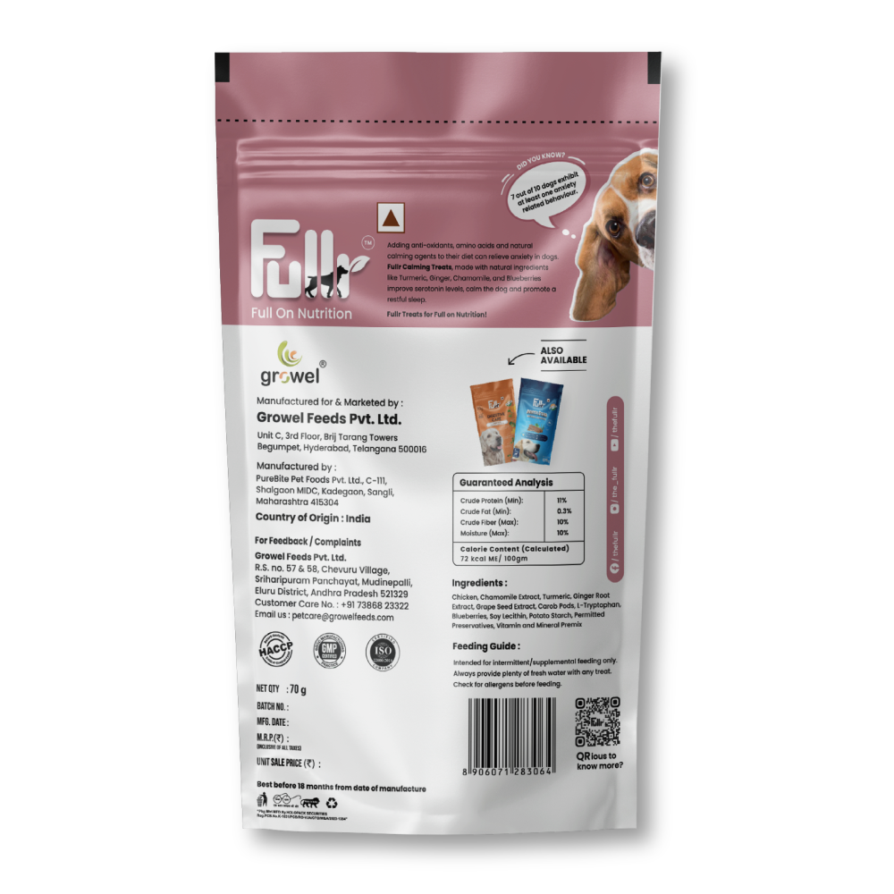 Fullr Anxiety Relief Calming Cold Pressed Dog Treats image 2