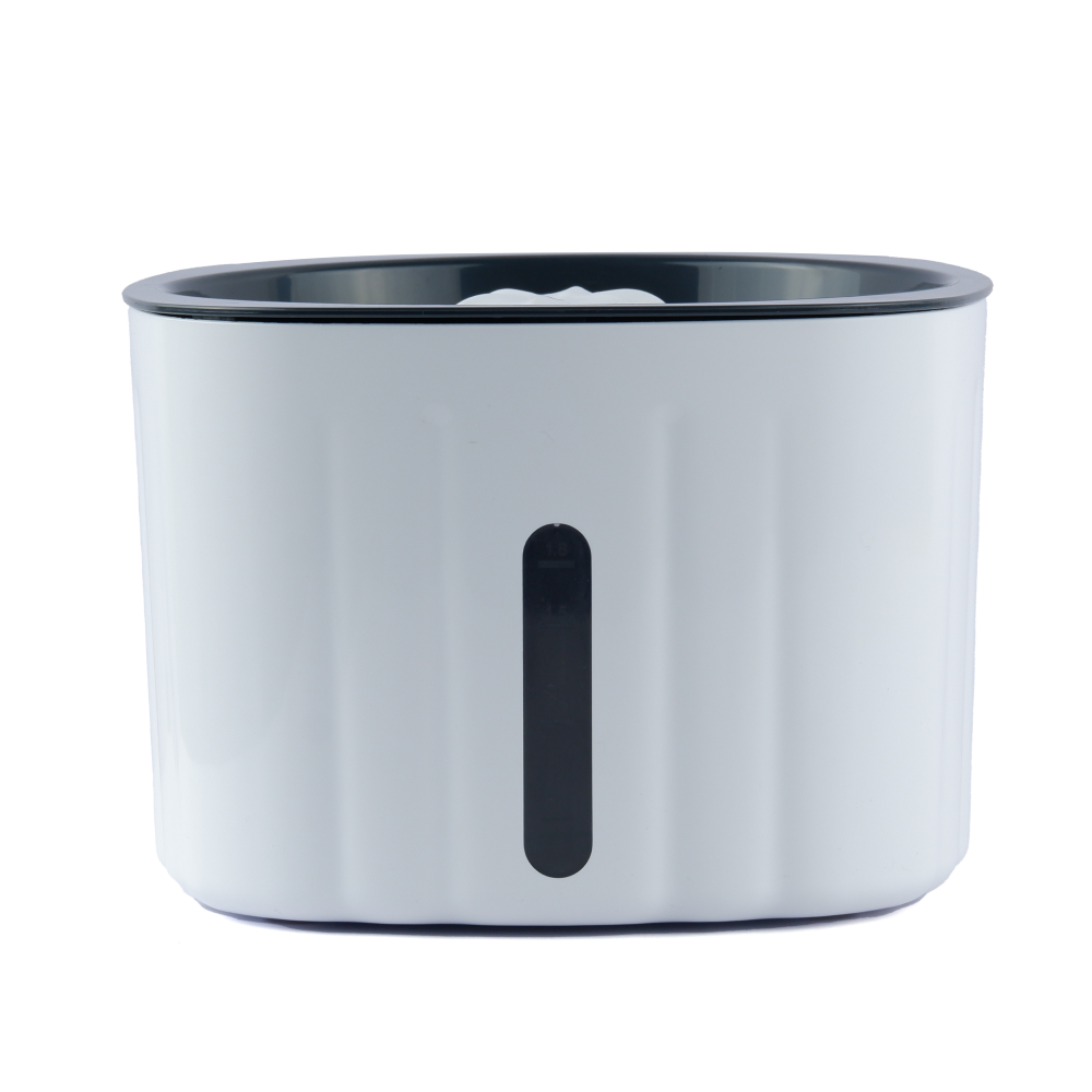 Trixie Water Drinking Fountain Flower for Dogs and Cats (White and Grey) image 3