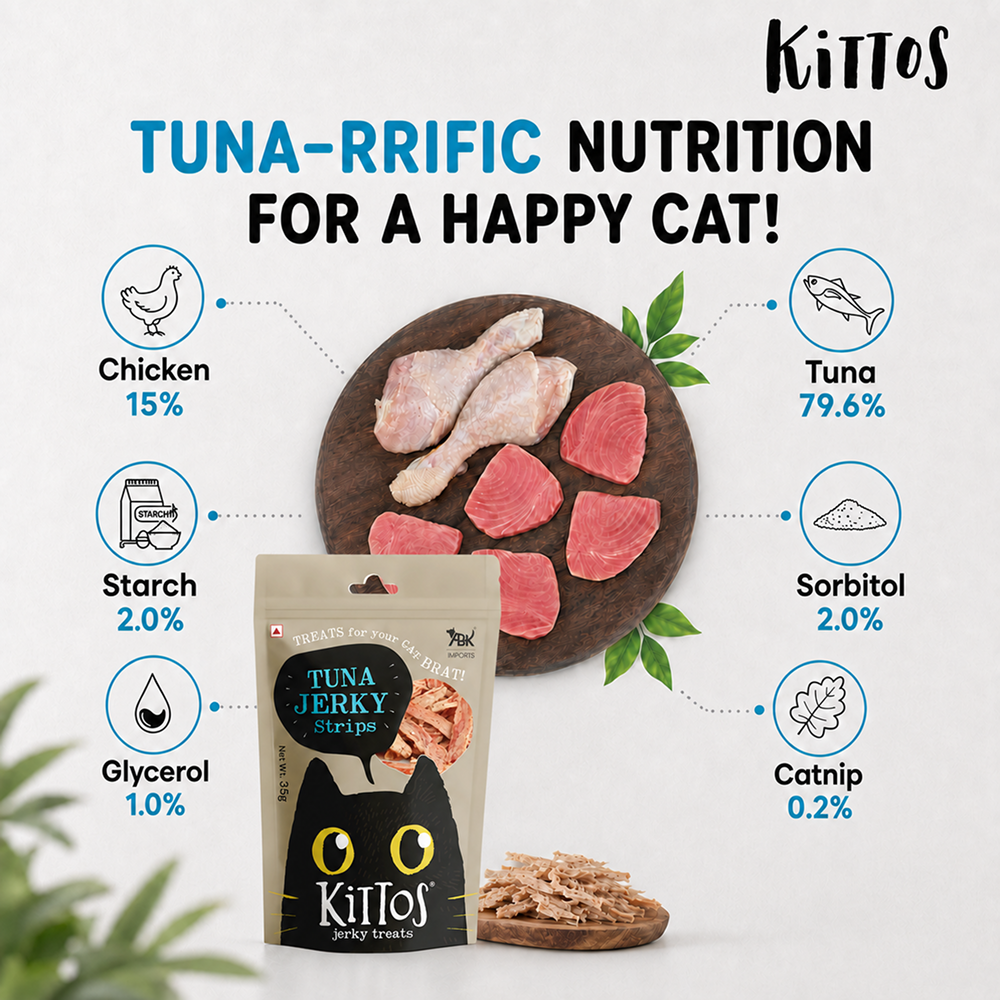 Kittos Purr Fect Tuna Jerky Strips Cat Treats image 5